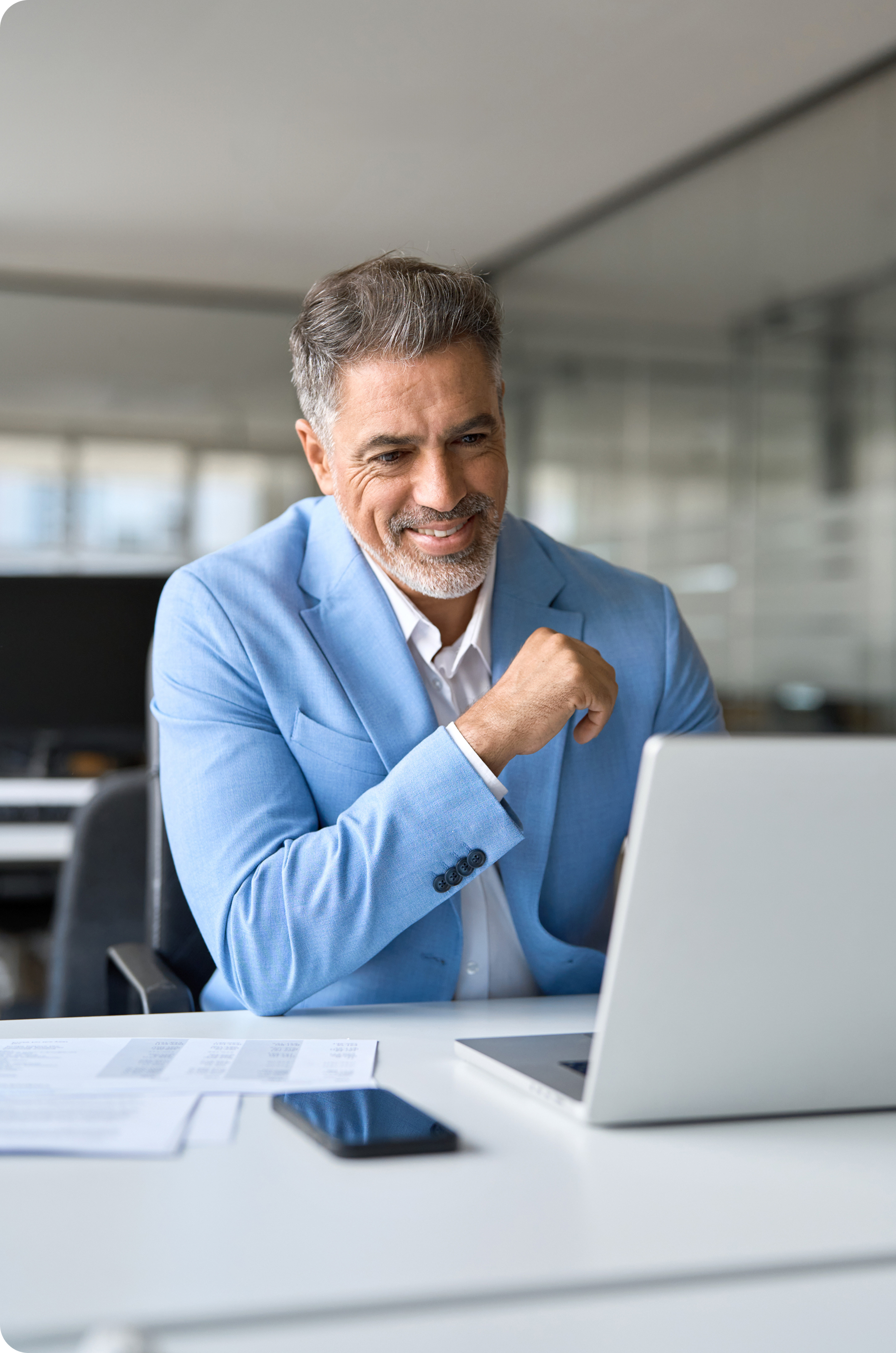 Person working on laptop