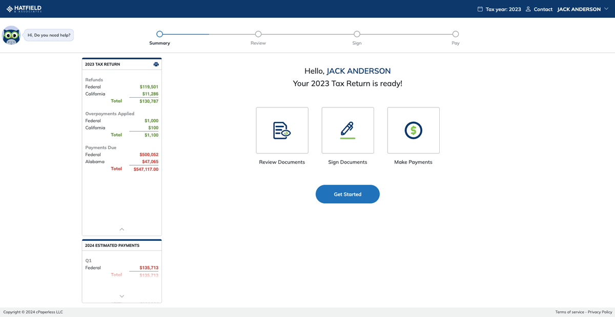 SafeSend One Tax Returns Screenshot 3