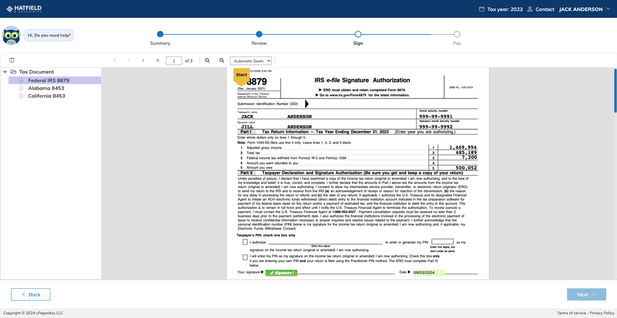 SafeSend One Tax Returns Screenshot 4