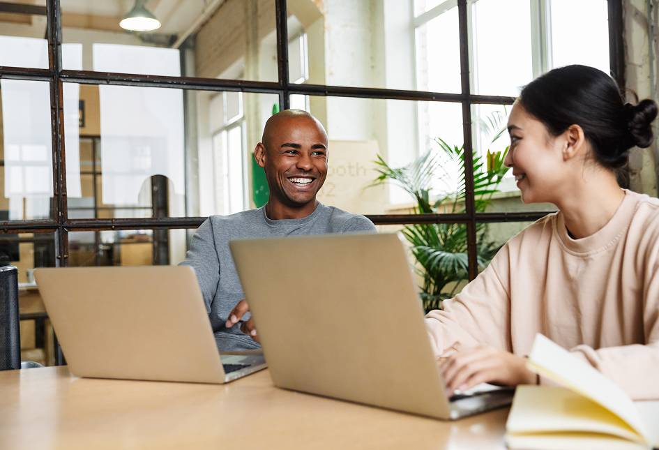 Team working in office